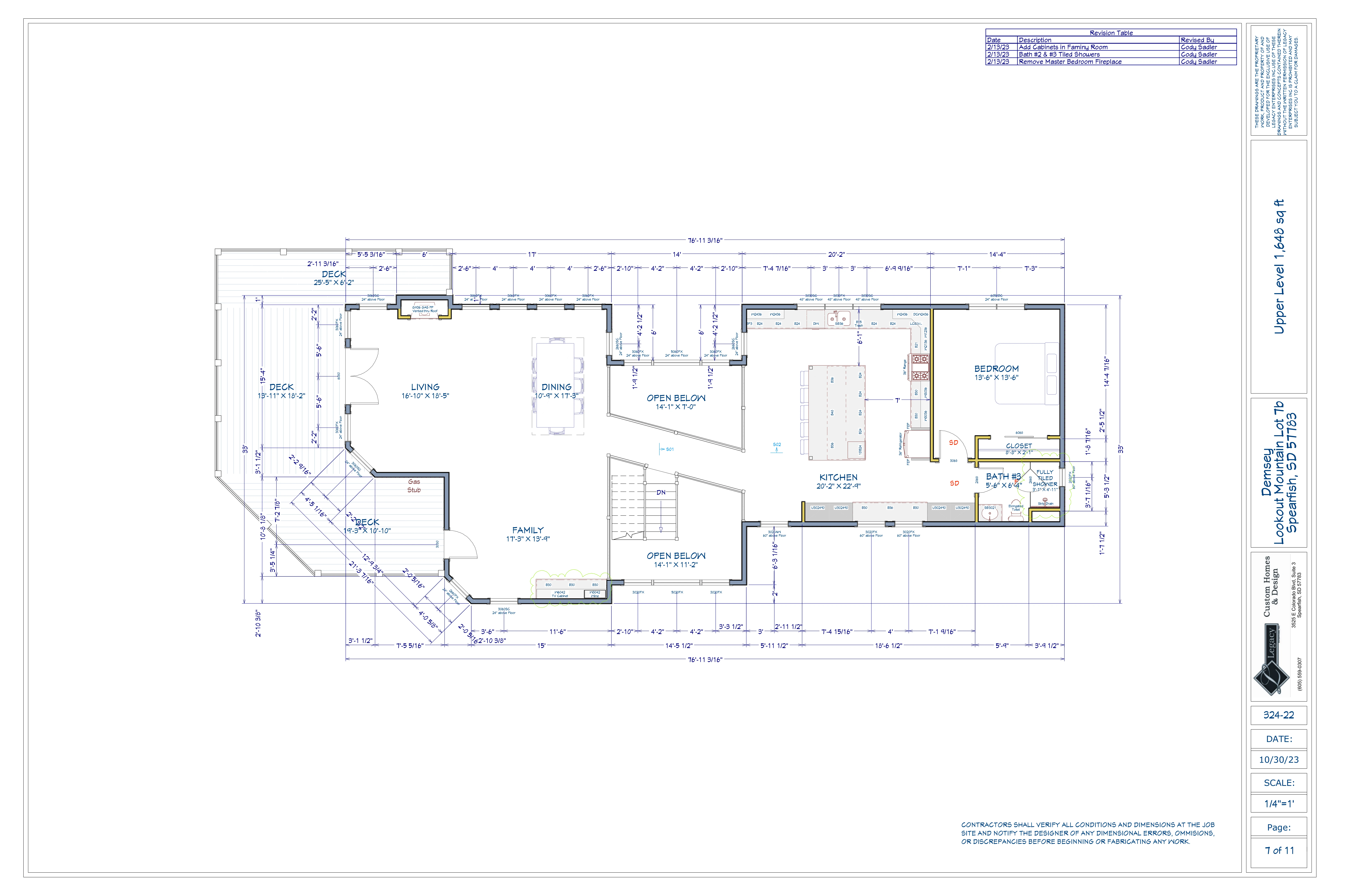 Upper-level floor plan