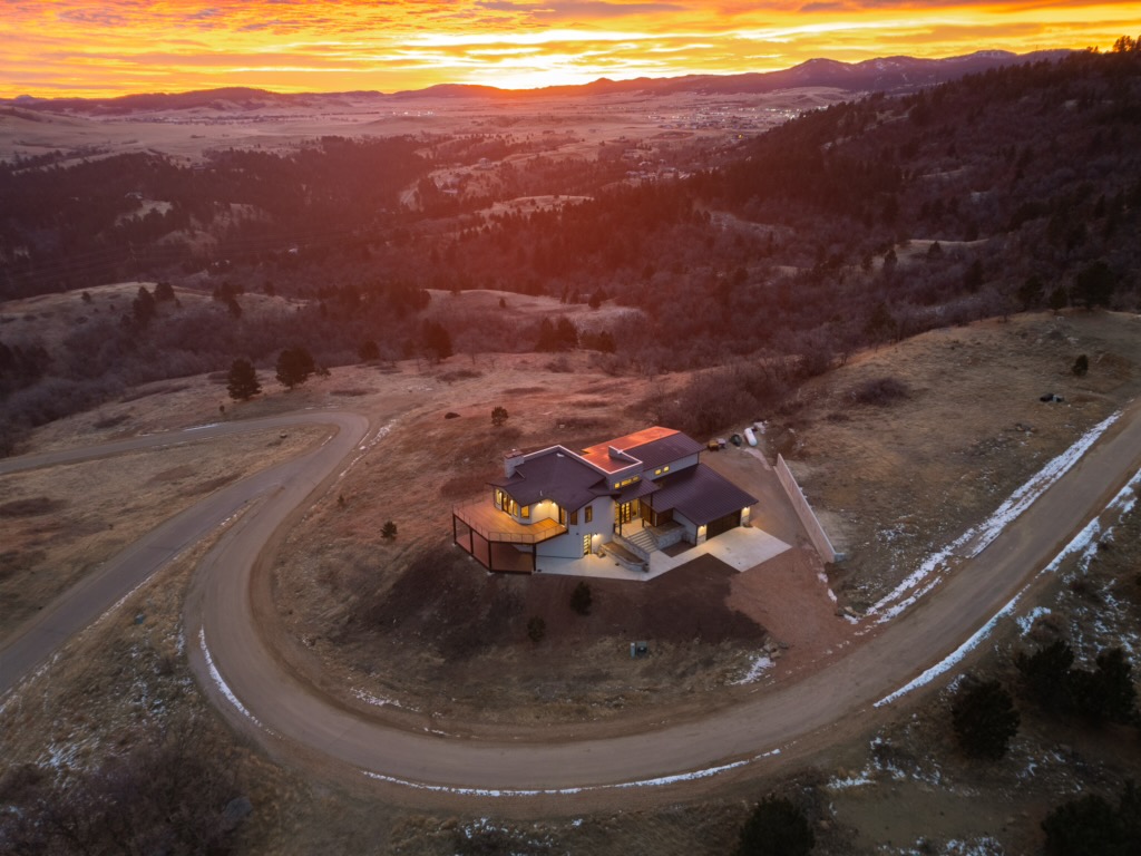 2111 Vantage Circle is shown from above at sunset